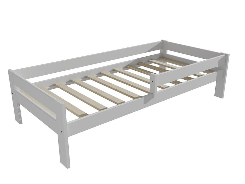 eoshop Detská posteľ so zábranou VMK006C KIDS (Rozmer: 80 x 170 cm, Farba dreva: farba biela)